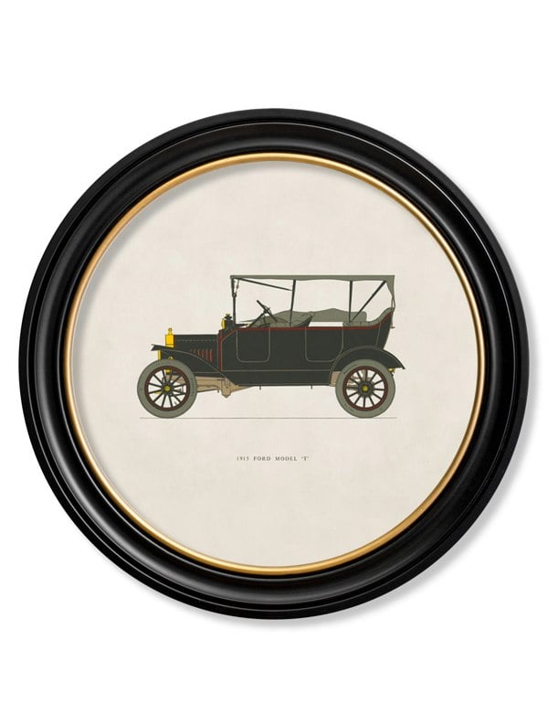 Exceptional Art 1915 FORD MODEL 'T' in Round Frame