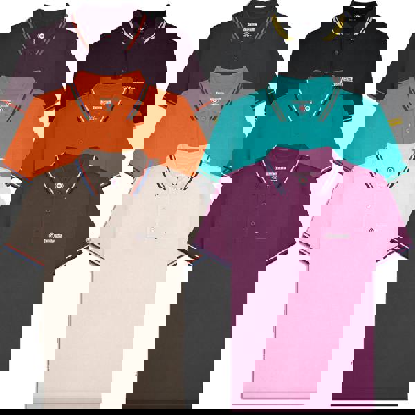 Lambretta Mens Casual Classic Twin Tipped MOD SKA Polo Shirt