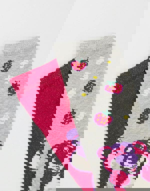 Disney Toy Story Girls Pink Lotso Calf Socks Set of 3