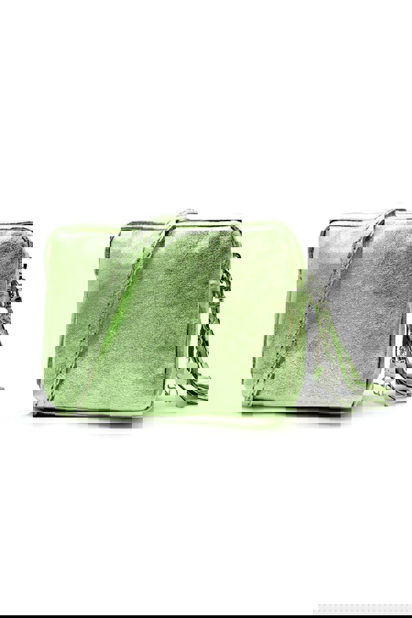 Kitise Mini Tassel Italian Genuine Leather Purse Crossbody Bag With Tassel