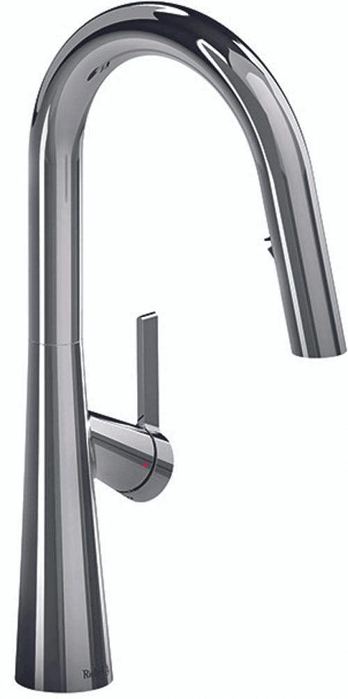 Riobel Ludik Mixer with Pull Down Spray Chrome Kitchen Tap