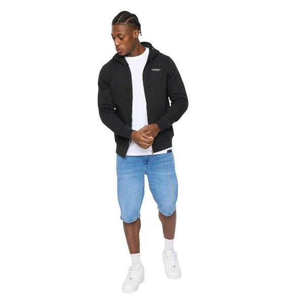 Crosshatch Mens Allmoor Full Zip Hoodie - Black - 