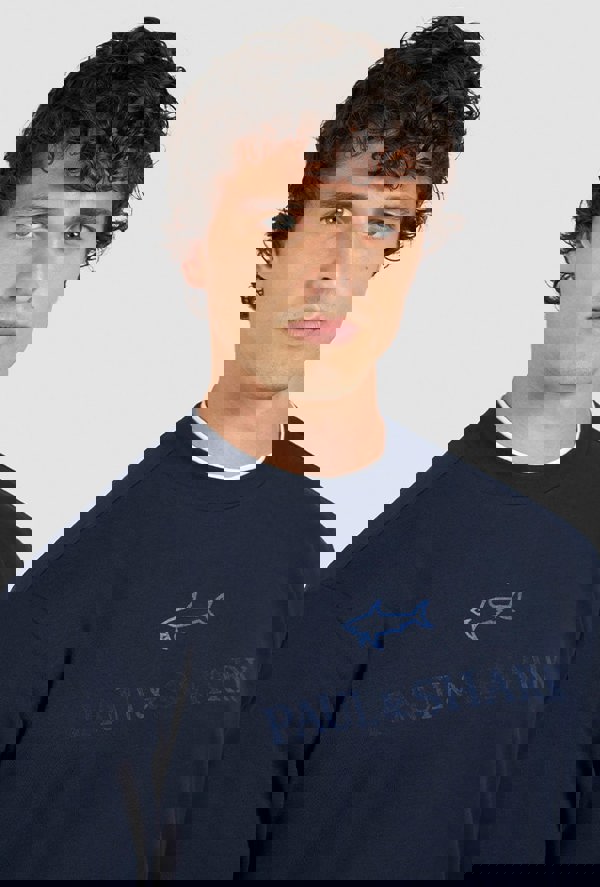 Paul & Shark X-Soft Cotton Sweatshirt with Logo Print