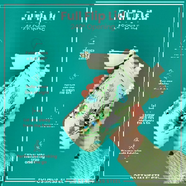 ION8 Leak Proof Thermal Steel Water Bottle, Insulated, Pandas, 320ml (11oz)