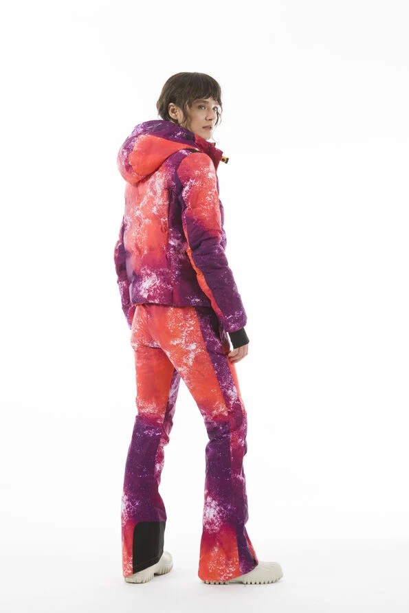 Parajumpers Berry Snow Print Down Jacket - Purple