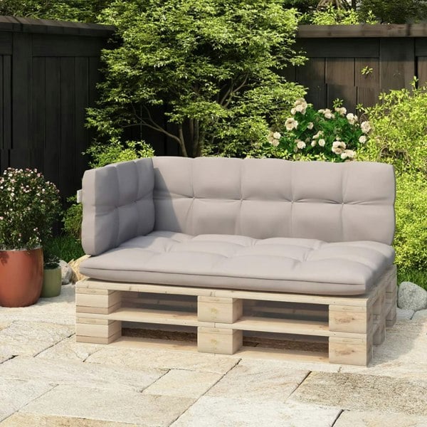 Berkfield Backrest for Pallet Sofa White 110 cm Iron