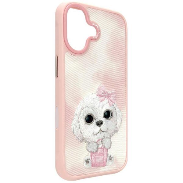 Nimmy Friends Nimmy Big Eye Cute Pet Bischon Fraise Dog Case with MagSafe for iPhone 17 6.3" Pink - N-XDY-IP17-02-A