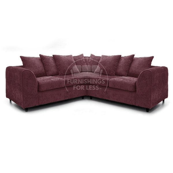 Furnishings For Less Monaco Chenille Fabric 5 Seater Corner Sofa