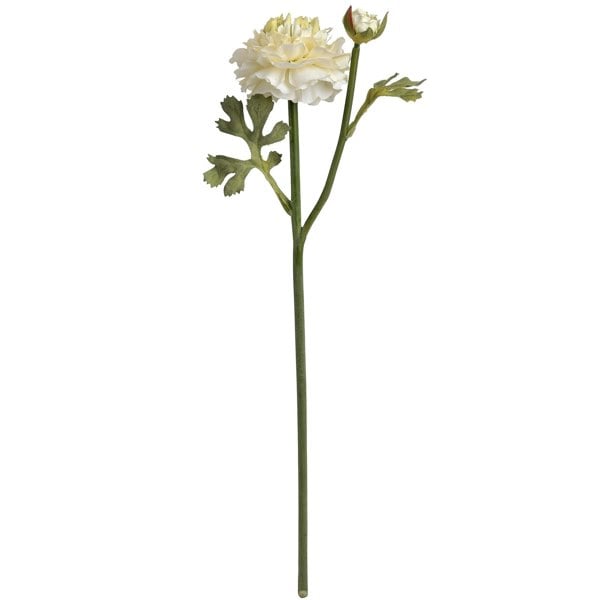 Hill Interiors Artificial Ranunculus Spray - Green