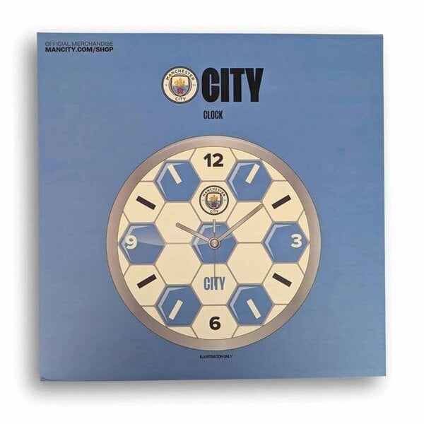 Manchester City FC Football Wall Clock, Bedroom, Sports, Gift