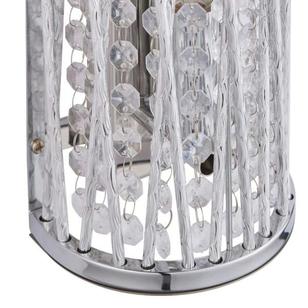 Pagazzi Lighting Marissa Chrome & Crystal Wall Light