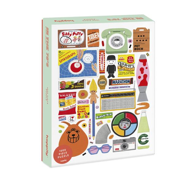 Happily Puzzles Retro Bundle - 3 x 1,000 Piece Jigsaw Puzzles