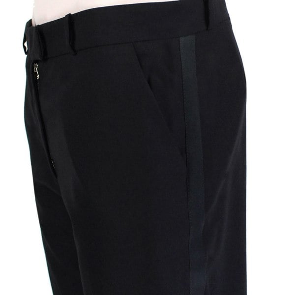 J W Anderson black wool & cashmere blend tuxedo trousers