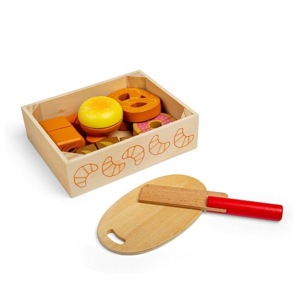 Bigjigs Toys Cutting Bread and Pastries Crate