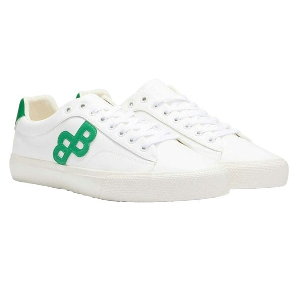 Boss Unisex Adult Aiden Leather Trainers - White/Green