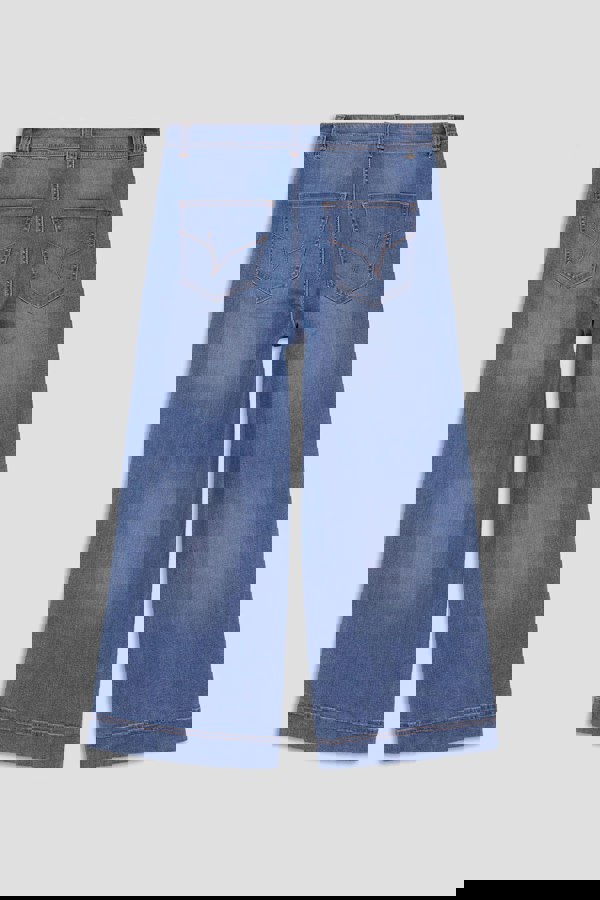 ENORSIA Womens High Waist Denim Culottes