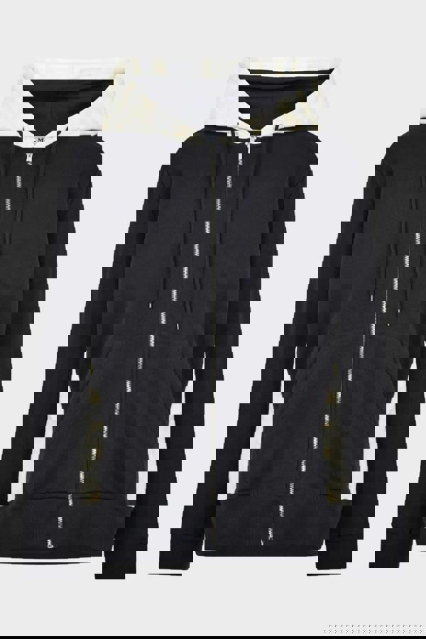 Missoni Hooded Zip Sweatshirt Black White