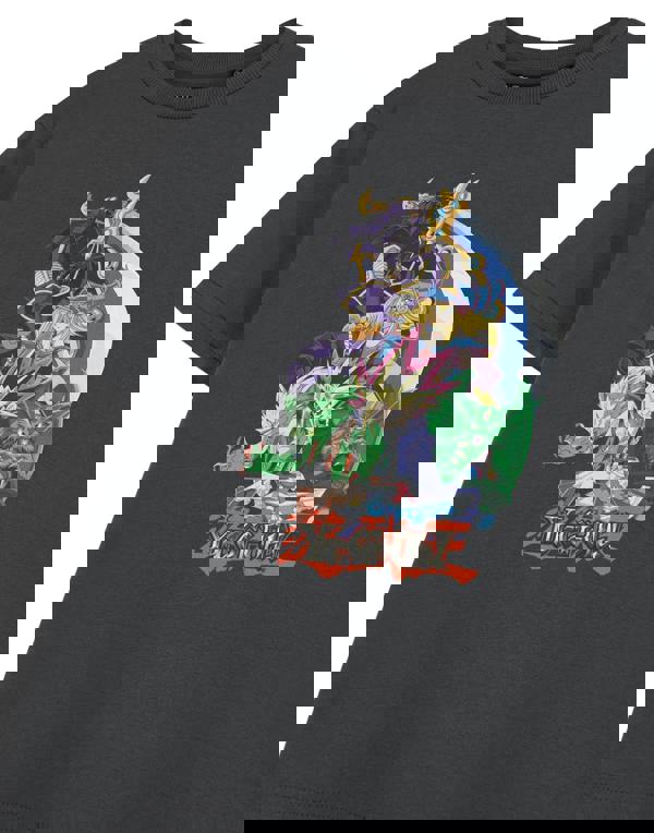 Yu Gi Oh Boys Grey Multi Character Short Sleeved T-Shirt