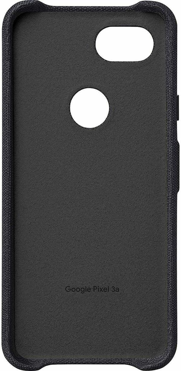 Google Genuine Google Pixel 3a XL Carbon Black Cover Fabric Case GA00787