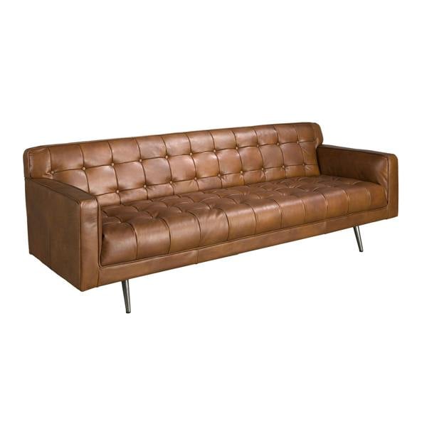Angel Cerdá Chester sofa in dark brown leather 6224/6225