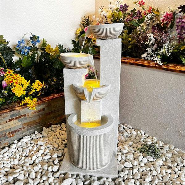 Tranquillity Water Features Diablo Pour Contemporary Water Feature