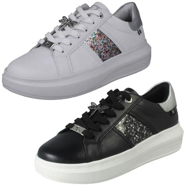 Rieker Ladies Rieker Revolution Stone Chip Panel Platform Trainers W1202