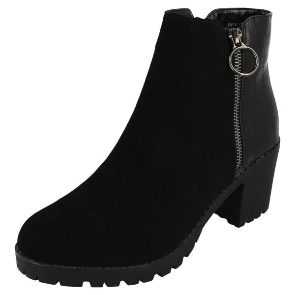 Spot On Ladies Spot On Ankle Boots
