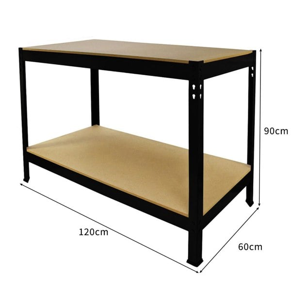 Monster Racking Q-Rax Black Workbench - 120cm x 90cm x 60cm