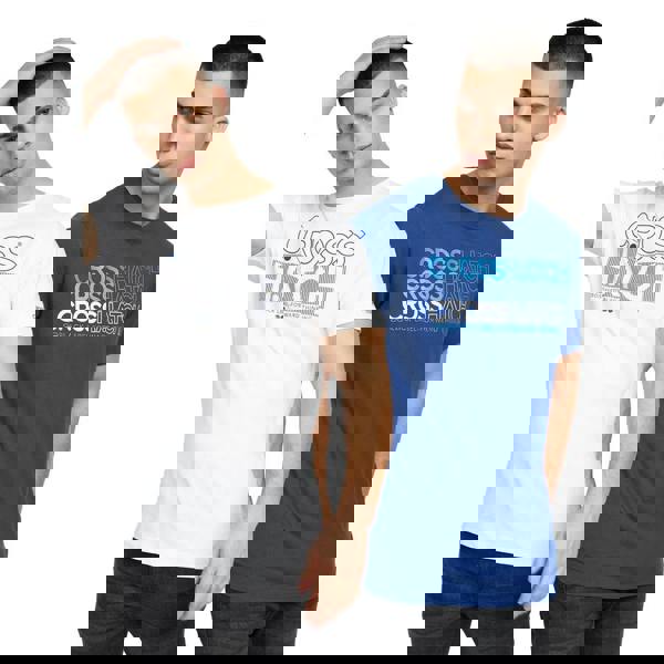 Crosshatch Mens Raynen T-Shirt (Pack of 2) - Navy/White - 