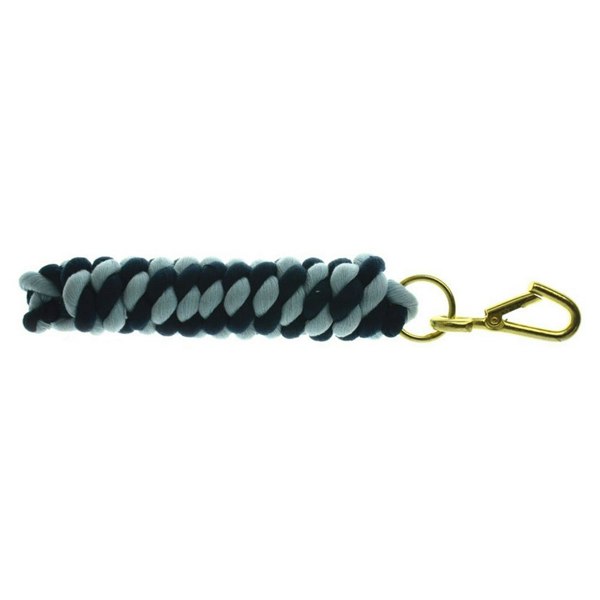 Hy Two Tone Twisted Lead Rope - Navy/Cambridge Blue