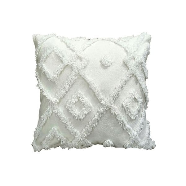 Velosso Shabby Chic Tuft Cushion - 43cm x 43cm