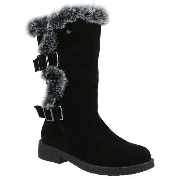 Hush Puppies Megan Ladies Mid Women's Boots in Black