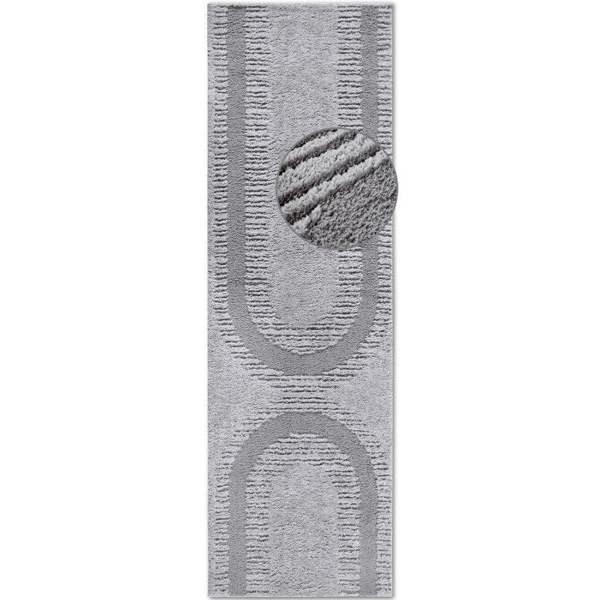 Hanse Home High Pile – Soft Geometric Shaggy Grey Rug