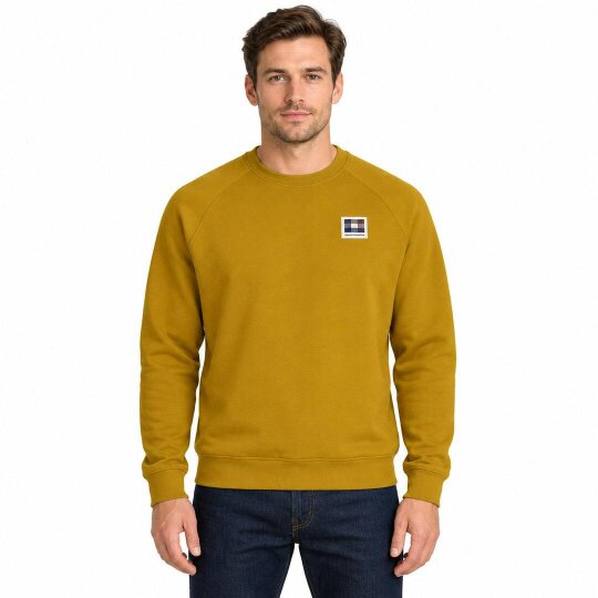 Aquascutum Active Patch Crewneck Chai Tea Jumper