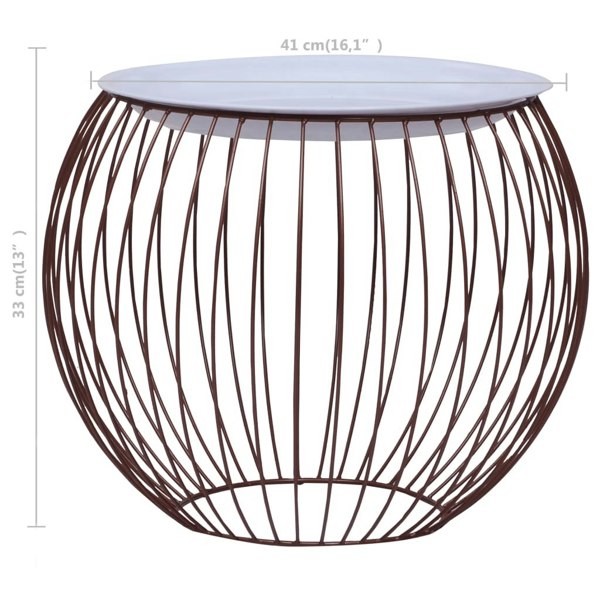 Berkfield Coffee Table Gold �_�”�_ 41 cm