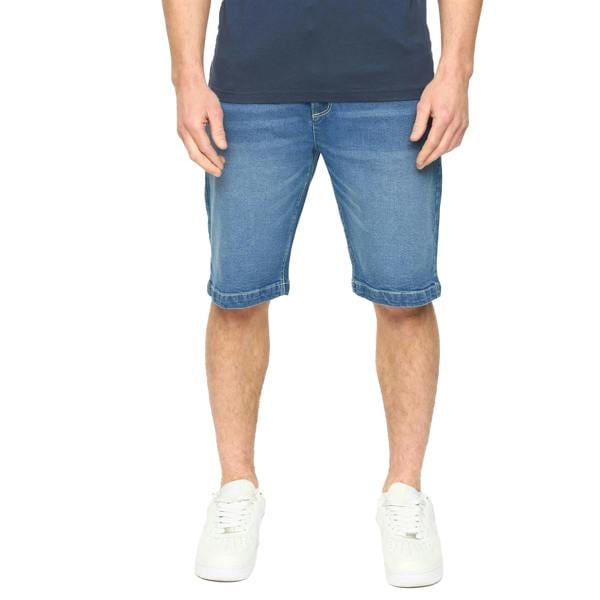 Crosshatch Mens Kamaline Denim Shorts - Mid Wash - 