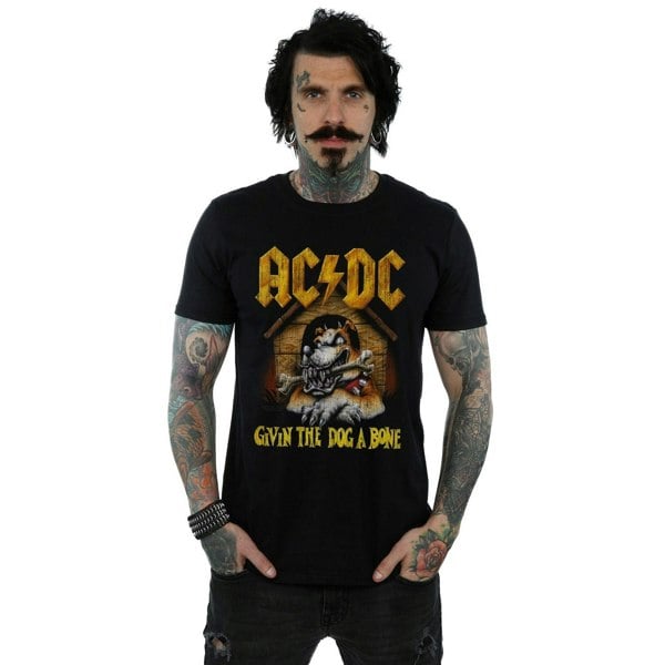 AC/DC Mens Give The Dog A Bone T-Shirt - Black