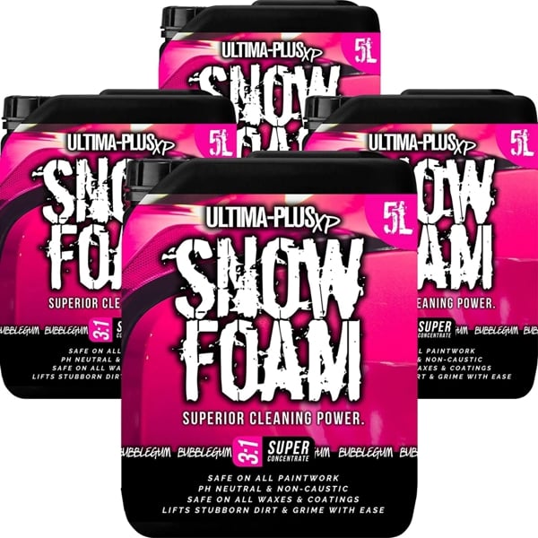 Ultima Plus XP Ultima-Plus XP Snow Foam Car Shampoo pH Neutral Wash - Super Thick Foam Pre-Wash - Bubblegum Fragrance 20L