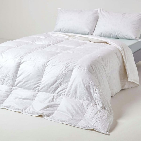 HOMESCAPES Duck Down 9 Tog Duvet