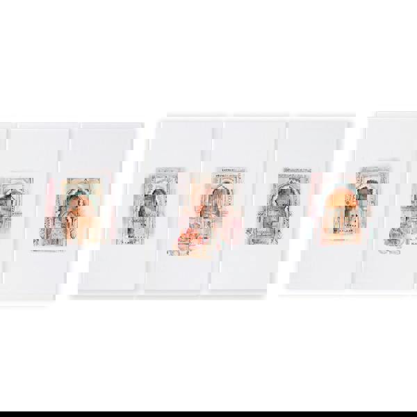 Wall Canvases For Living Room | Set of 3 Moroccan Inspired Wall art Prints