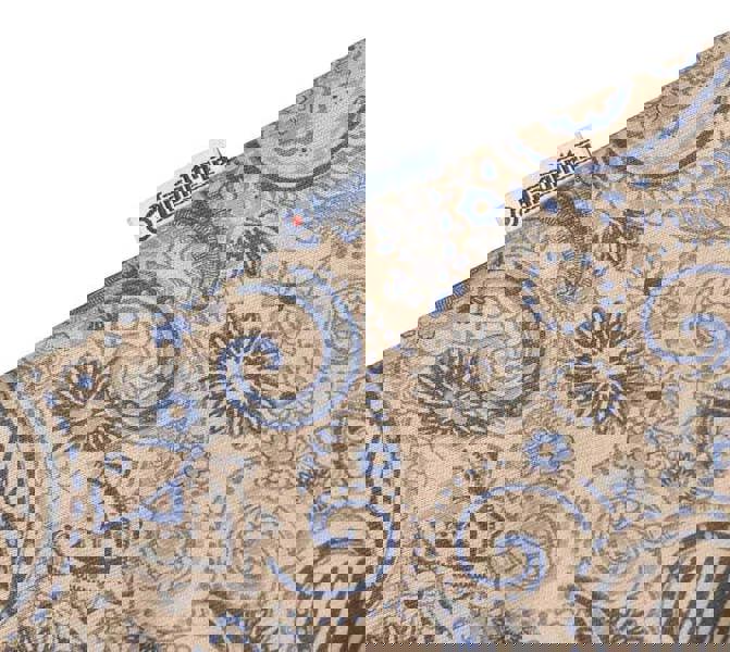 Lambretta Mens Classic Paisley Print Mod Retro Ska Casual Polo