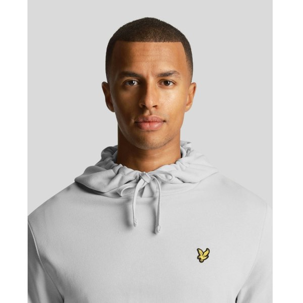 Lyle & Scott Branded Pull-over Hoodie - Light Mist 