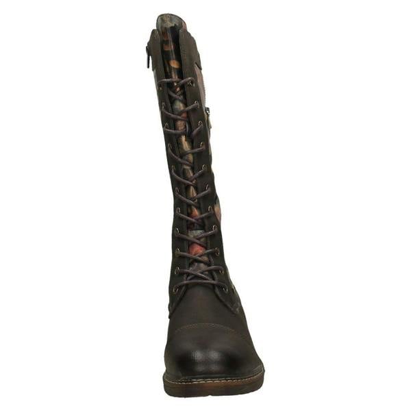 Rieker Ladies Rieker Knee High Zip/Lace Boots 94731