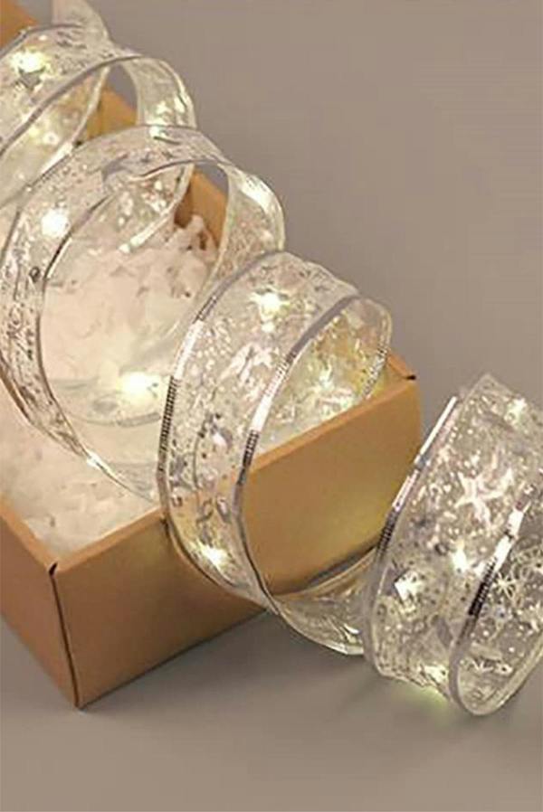LED Ribbon Shape Fairy Lights - Warm White 2 Pieces
