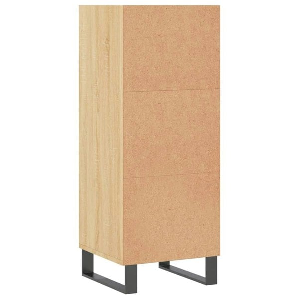 Berkfield Sideboard Sonoma Oak 34.5x32.5x90 cm Engineered Wood