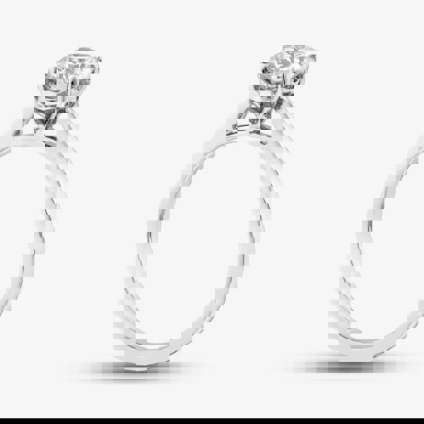 T. H. Baker Platinum Certified Lab Grown 1.01ct Brilliant Cut Diamond Solitaire Ring 015MT-P002