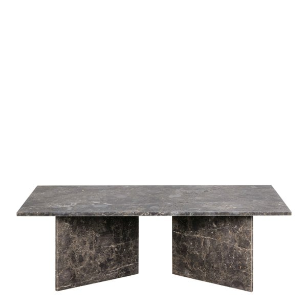 Furniture To Go Vega Rectangular Coffee Table with Marron Marble Top 140cm