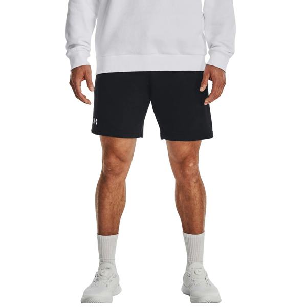 Under Armour Mens Rival Fleece Shorts - Black - 