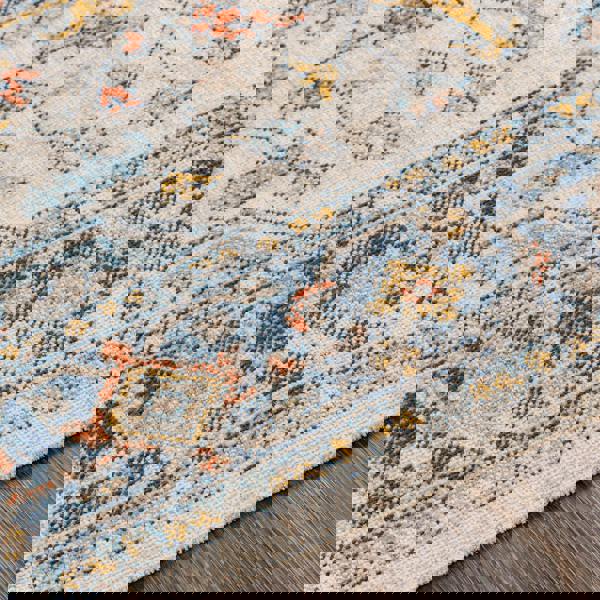 Livabliss Huntington Beach-Vintage Blue Beige Orange In- & Outdoor Rug