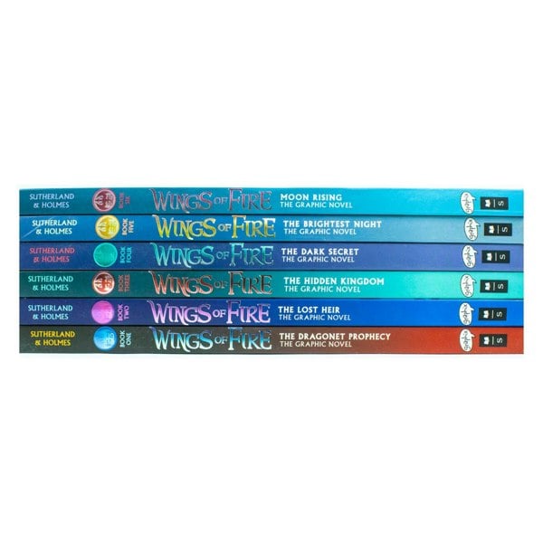 Scholastic Wings of Fire Graphic Novels 6 Books Collection Set (Books 1-6)